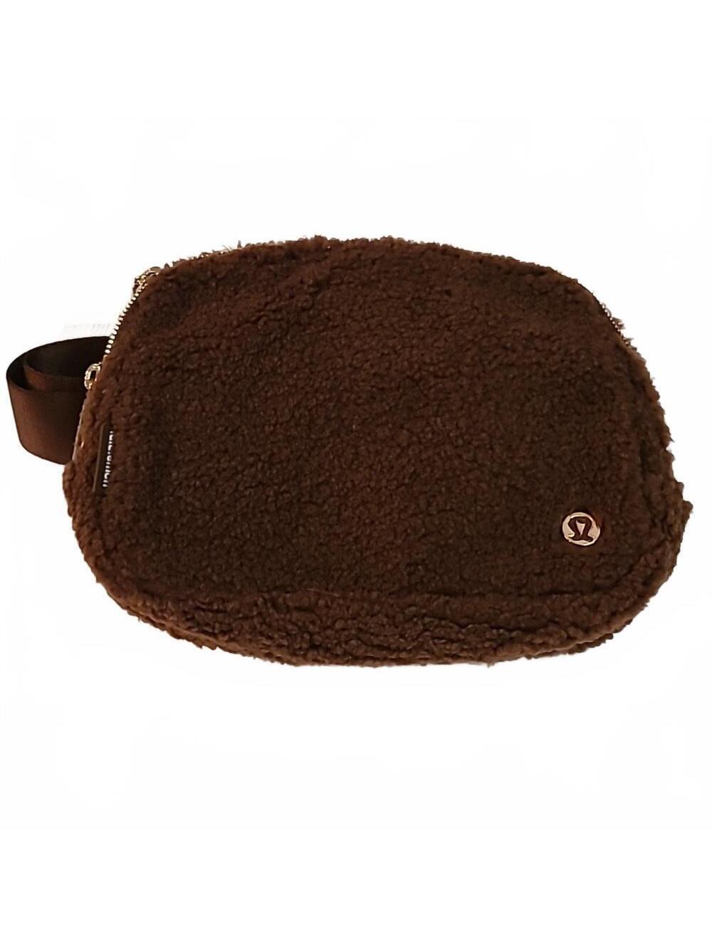NWT Lululemon Everywhere Fleece Belt Bag Large Brne/gold